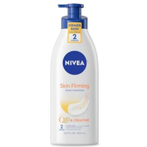 nivea skin firming hydrating body lotion - with q10 for normal skin - 16.9 fl. oz. pump bottle