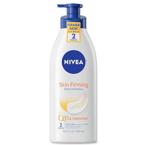 NIVEA Skin Firming Hydrating Body Lotion - With Q10 For Normal Skin - 16.9 fl. oz. Pump Bottle