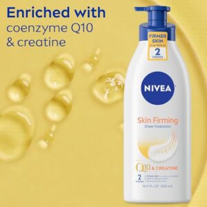 NIVEA Skin Firming Hydrating Body Lotion - With Q10 For Normal Skin - 16.9 fl. oz. Pump Bottle