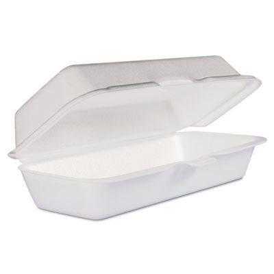 DCC72HT1 - Foam Hot Dog Container/Hinged Lid