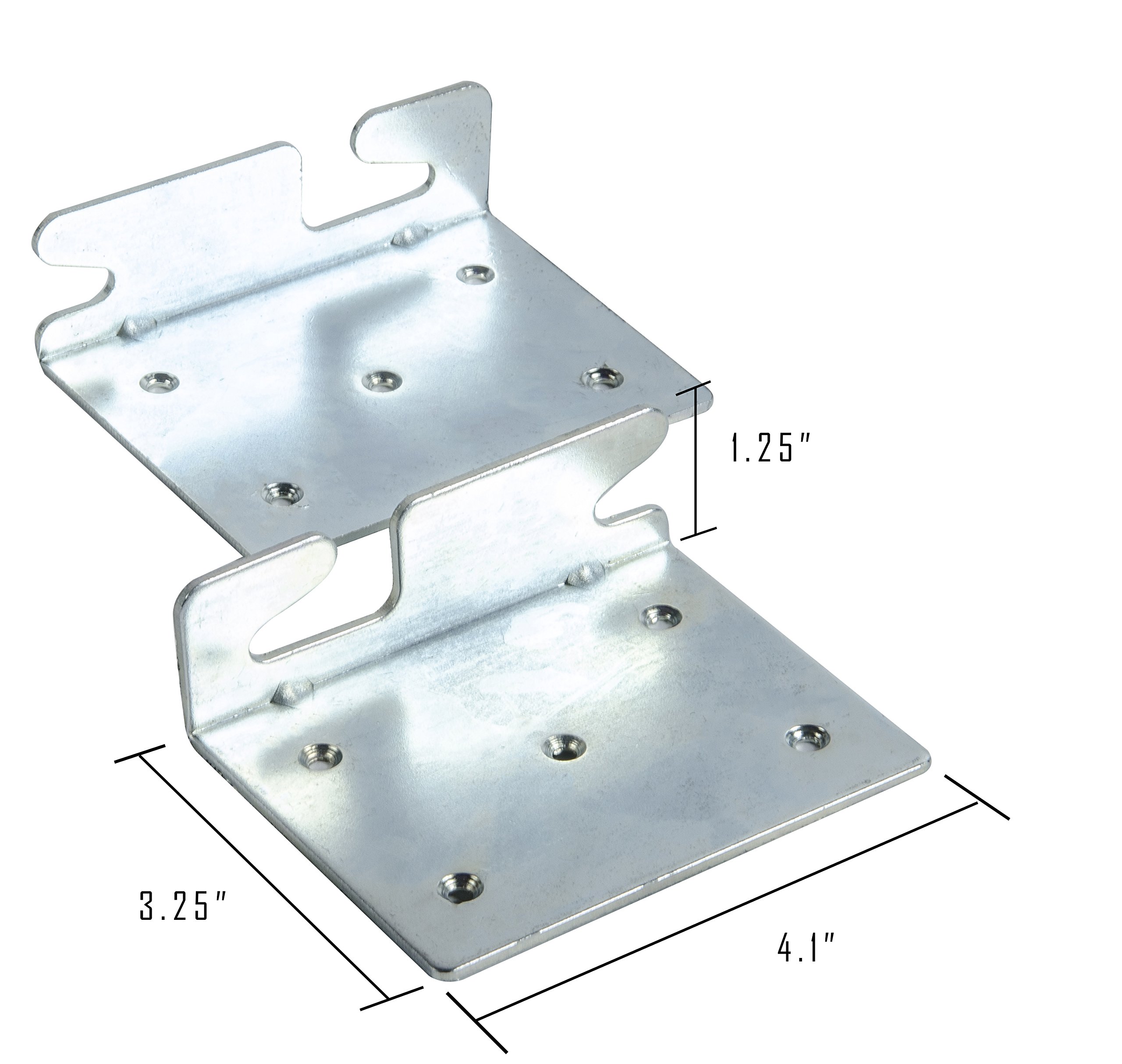 Bed Claw Angled Retro-Hook Plates, Set of 2 with Hardware