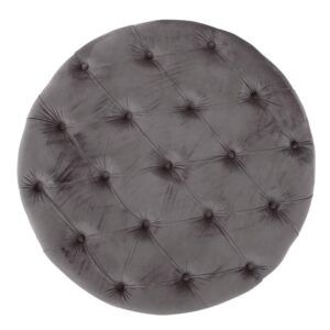 Christopher Knight Home Zelfa Velvet Ottoman, Grey