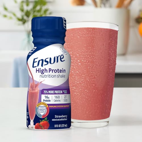 Ensure High Protein Strawberry Nutrition Shake, 24 Pack