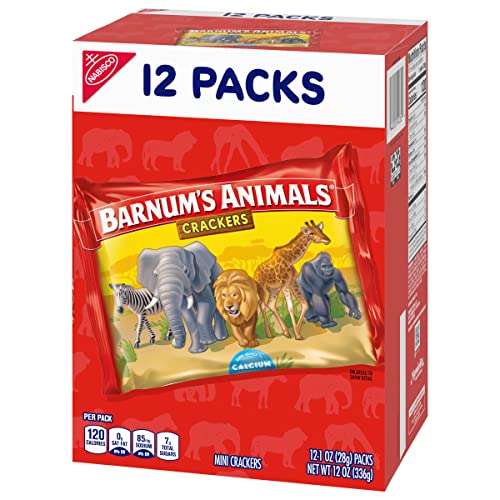 Barnum's Original Animal Crackers, 12 Snack Packs