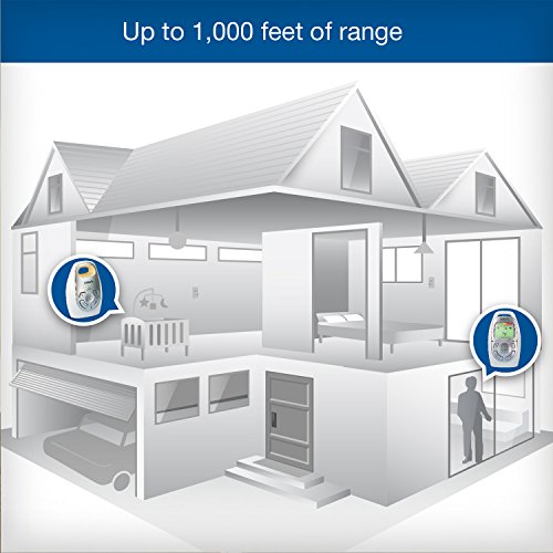 VTech DM223-2 Audio Baby Monitor with Two Parent Units, Up to 1, 000 ft of Range, Vibrating Sound-Alert, Talk-Back Intercom, Digitized Transmission & Belt Clip