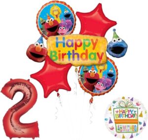 elmo and friends 2nd birthday supplies decorations balloon kit