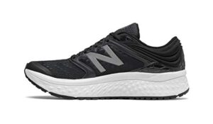new balance women's fresh foam 1080 v8 running shoe, black/white, 6 w us