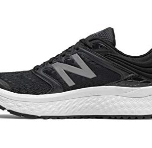 New Balance Women's Fresh Foam 1080 V8 Running Shoe, Black/White, 6 W US