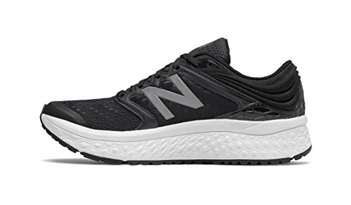 New Balance Women's Fresh Foam 1080 V8 Running Shoe, Black/White, 6 W US