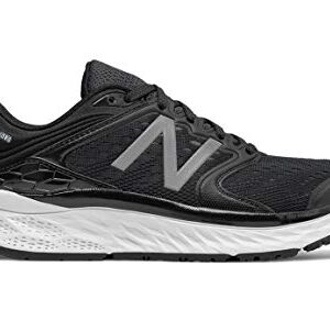 New Balance Women's Fresh Foam 1080 V8 Running Shoe, Black/White, 6 W US