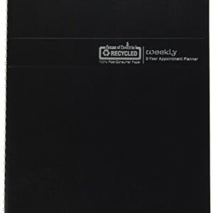 HOUSE OF DOOLITTLE Recycled Two-Year Professional Weekly Planner, 8 1/2 x 11, Black, 2018-2019 (272002)