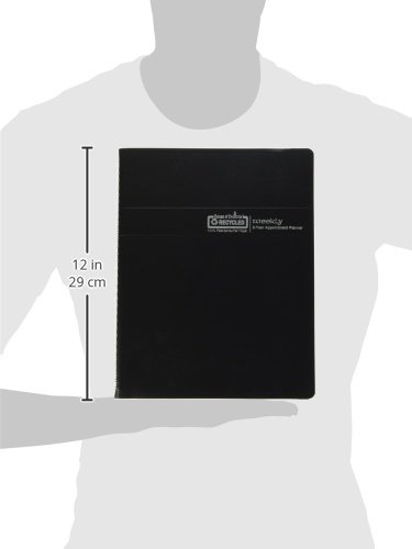 HOUSE OF DOOLITTLE Recycled Two-Year Professional Weekly Planner, 8 1/2 x 11, Black, 2018-2019 (272002)