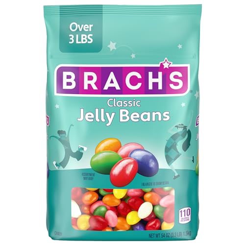 Brach's Classic Jelly Beans, Assorted Flavors, Easter Candy, 54 Ounce Bag (Pack of 2)