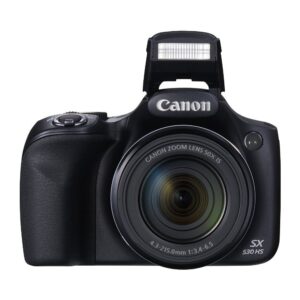 Canon SX530-CR 16.0 MP PowerShot CMOS Digital Camera with 50x Optical Image Stabilized Zoom (24-1200mm) and 3-Inch LCD HD 1080p Video, Renewed - Black