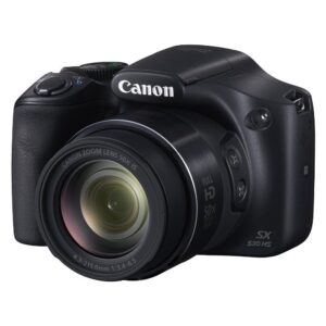 Canon SX530-CR 16.0 MP PowerShot CMOS Digital Camera with 50x Optical Image Stabilized Zoom (24-1200mm) and 3-Inch LCD HD 1080p Video, Renewed - Black