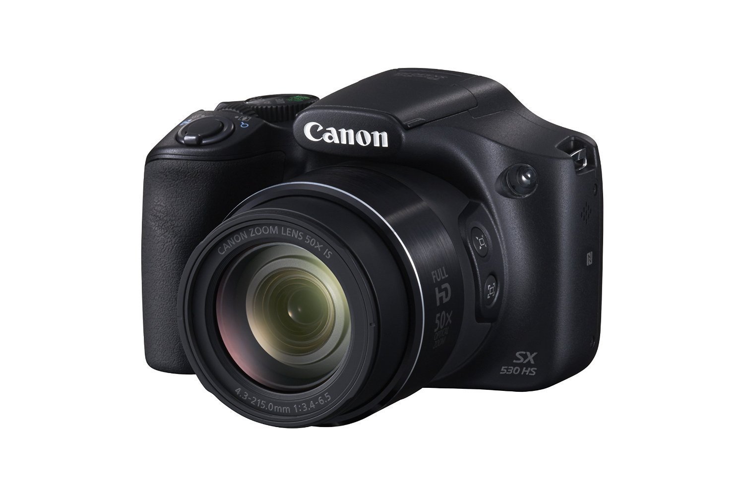 Canon SX530-CR 16.0 MP PowerShot CMOS Digital Camera with 50x Optical Image Stabilized Zoom (24-1200mm) and 3-Inch LCD HD 1080p Video, Renewed - Black