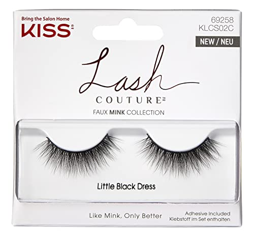 Kiss Lash Couture Faux Mink Little Black Dress (Pack of 2)