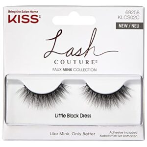 Kiss Lash Couture Faux Mink Little Black Dress (Pack of 2)