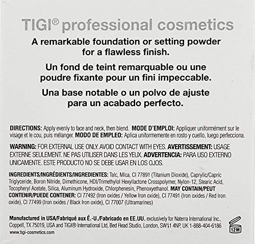 TIGI Cosmetics Powder Foundation, Beauty, 0.37 Ounce