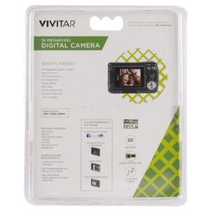 Vivitar VX018 Selfie Cam Digital Camera, Black