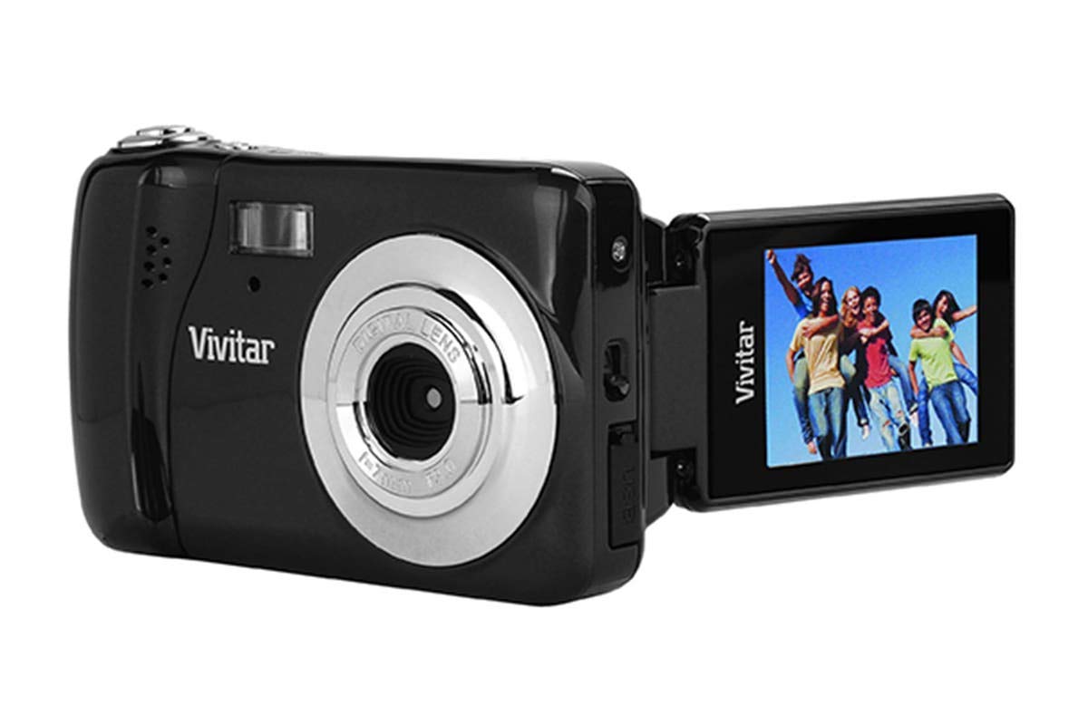 Vivitar VX018 Selfie Cam Digital Camera, Black