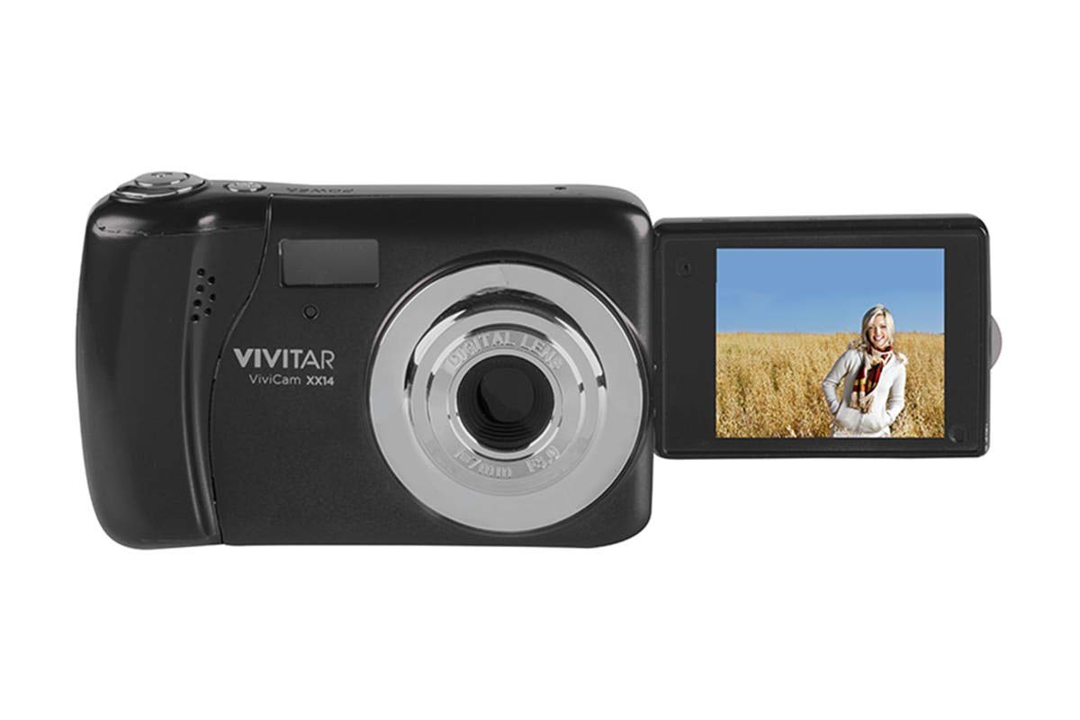 Vivitar VX018 Selfie Cam Digital Camera, Black