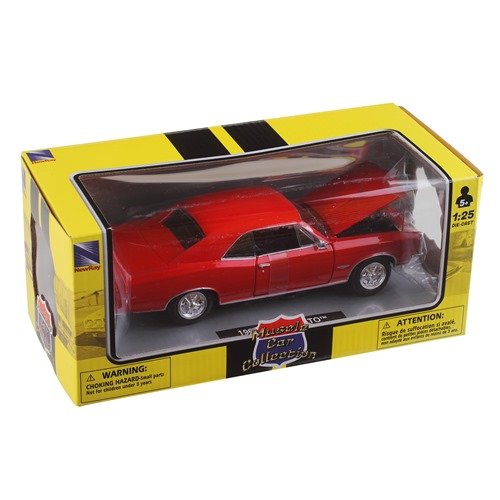 New Ray 71853A 1966 Pontiac GTO Red 1/25 Diecast Model Car unisex