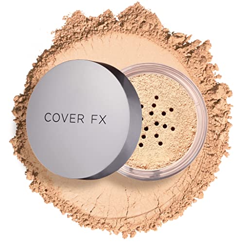 COVER FX Perfect Setting Powder - Shade Light - Loose Makeup Finishing Powder - Mattify Skin and Lock in Makeup - Blurs Fine Lines - Full Size