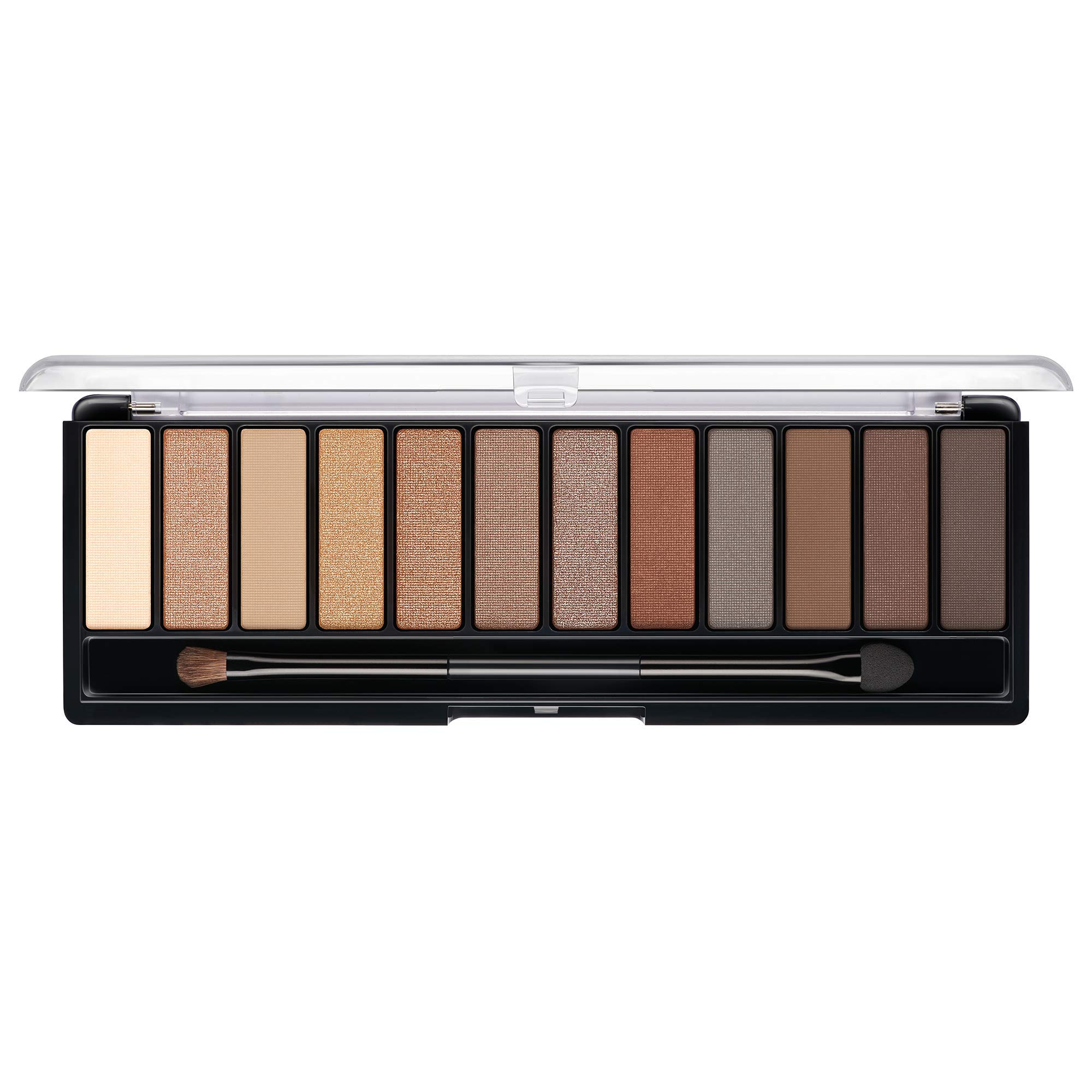 Rimmel London Magnif'Eyes Eyeshadow Palette, 12 Shades, Blendable Formula, Versatile, 001, Nude, 0.5oz