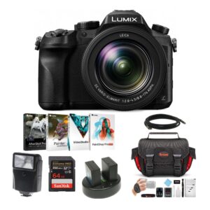 panasonic lumix dmc-fz2500 digital camera with 64gb card and accessory bundle (7 items)