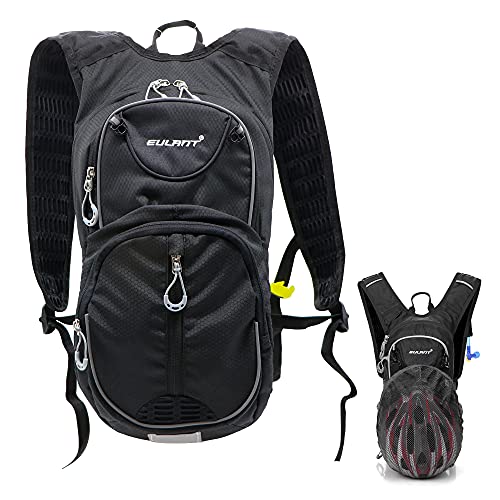 ONTYZZ Bicycle Backpack 12L Unisex Nylon Waterproof Bicycle Shoulder Rucksack Travel Backpack Sport Rucksack Day Rucksack Trekking Rucksack Hydration Backpack Outdoor Black