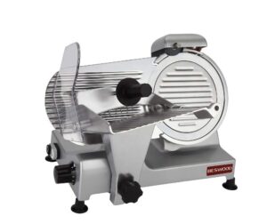 beswood 9" premium chromium-plated steel blade electric deli meat cheese food slicer commercial and for home use 240w beswood220