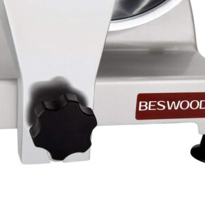 BESWOOD 9" Premium Chromium-plated Steel Blade Electric Deli Meat Cheese Food Slicer Commercial and for Home Use 240W BESWOOD220