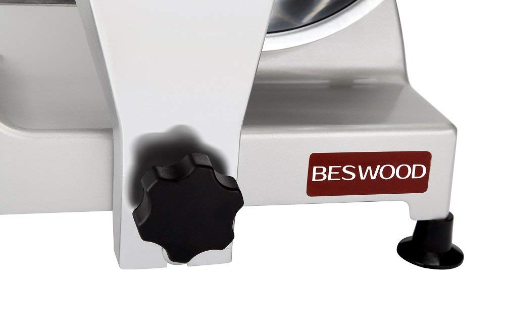 BESWOOD 9" Premium Chromium-plated Steel Blade Electric Deli Meat Cheese Food Slicer Commercial and for Home Use 240W BESWOOD220