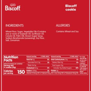 Lotus Biscoff Cookies – Caramelized Biscuit Cookies – 300 Cookies Individually Wrapped – Vegan,0.2 Ounce (Pack of 300)