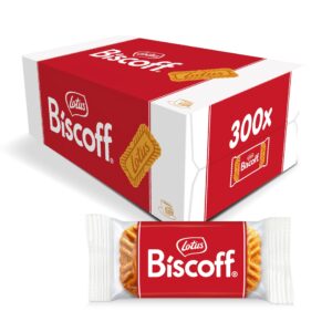 Lotus Biscoff Cookies – Caramelized Biscuit Cookies – 300 Cookies Individually Wrapped – Vegan,0.2 Ounce (Pack of 300)