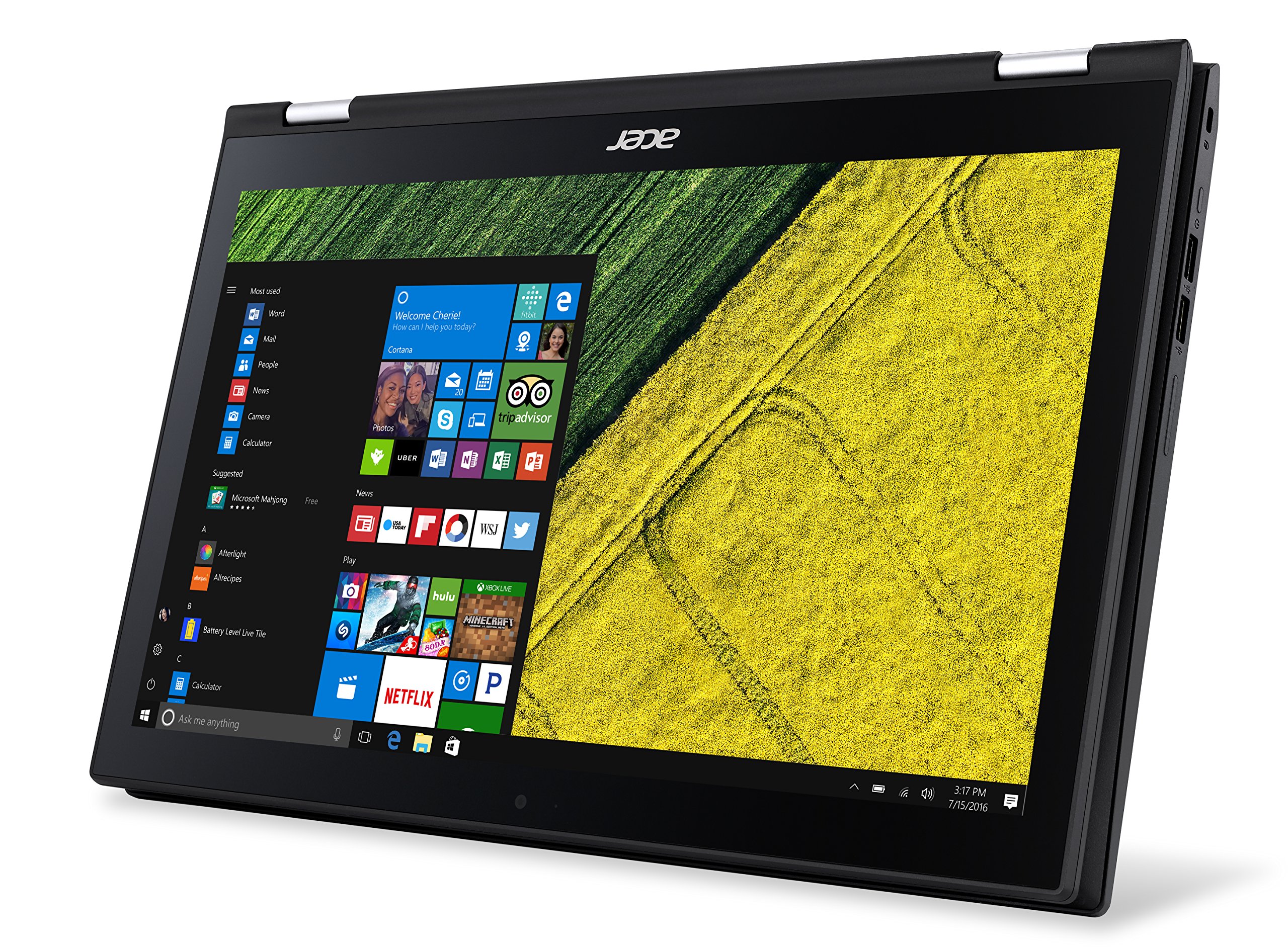 Acer Spin 3 2-in-1 Laptop, 15.6" Full HD Touch, 7th Gen Intel Core i3, 6GB DDR4 RAM, 1TB Hard Drive, Windows 10, SP315-51-34CS