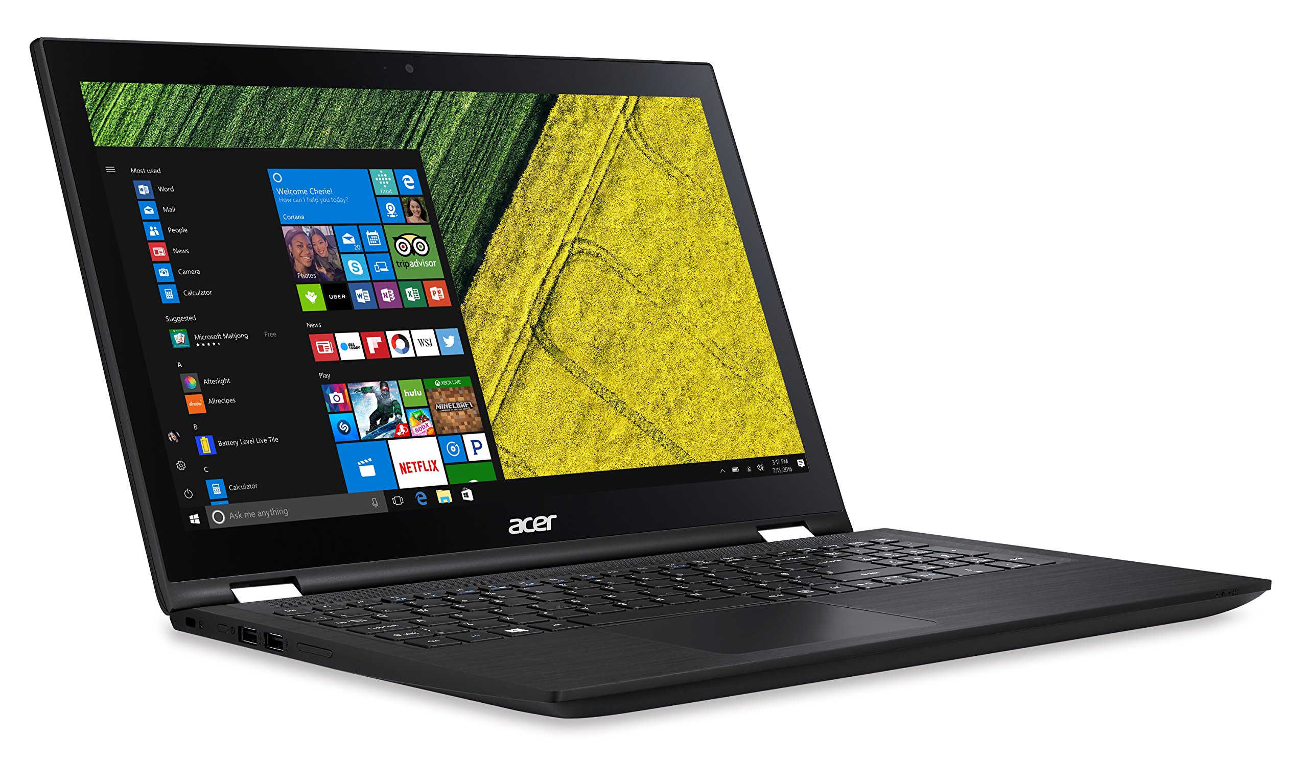 Acer Spin 3 2-in-1 Laptop, 15.6" Full HD Touch, 7th Gen Intel Core i3, 6GB DDR4 RAM, 1TB Hard Drive, Windows 10, SP315-51-34CS