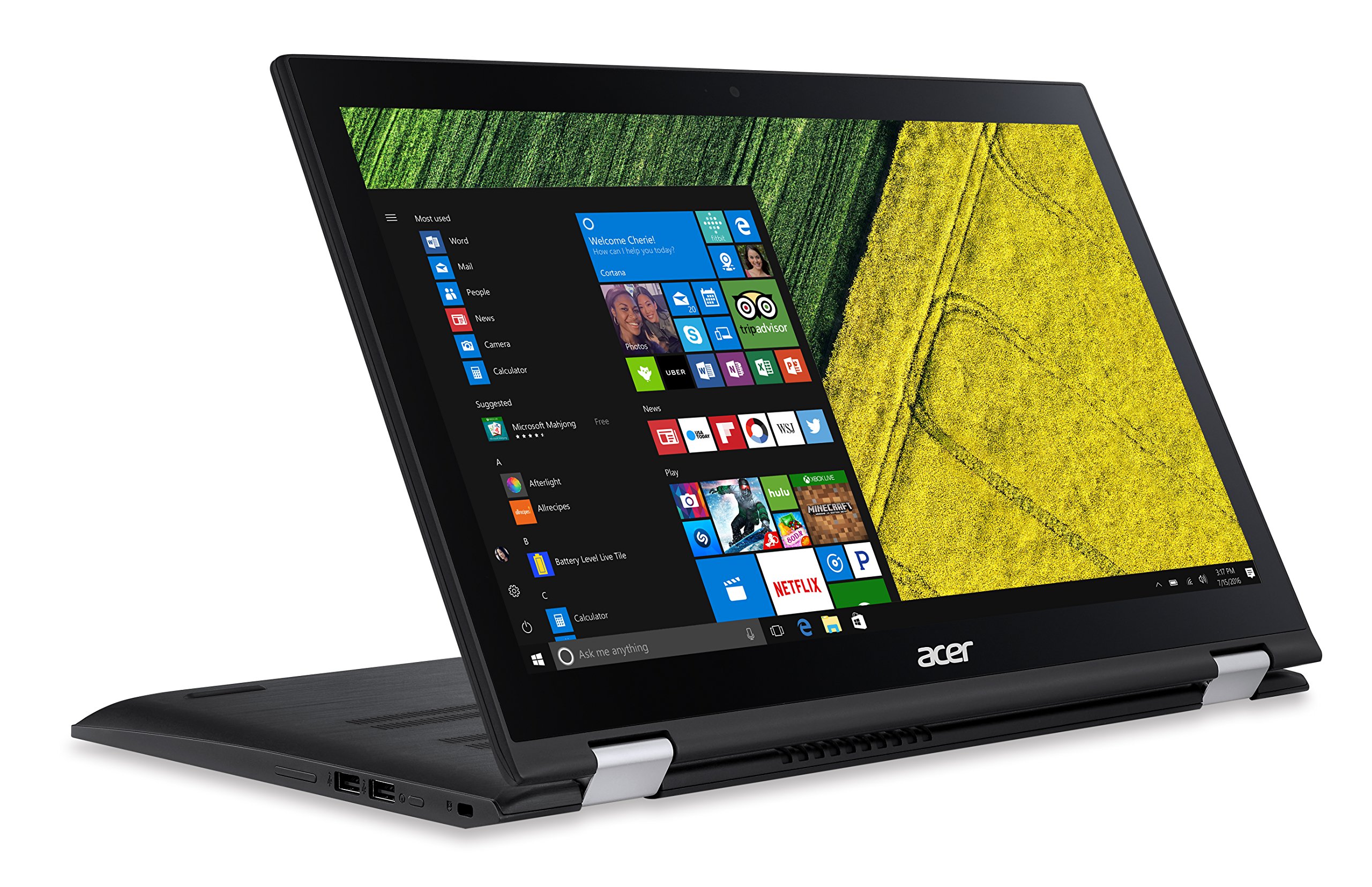 Acer Spin 3 2-in-1 Laptop, 15.6" Full HD Touch, 7th Gen Intel Core i3, 6GB DDR4 RAM, 1TB Hard Drive, Windows 10, SP315-51-34CS