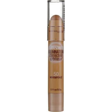 Maybelline Dream Brightening Creamy Concealer, 50 Medium Deep (Pack of 2)