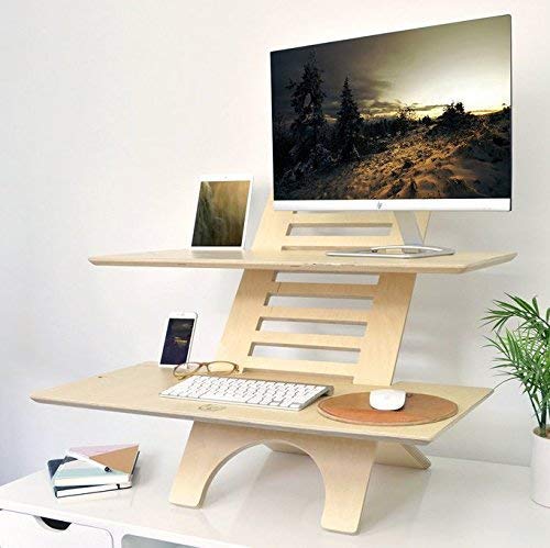 Jumbo DeskStand Standing Desk Height Adjustable Sit-Stand Desk Converter, Ergonomic Furniture