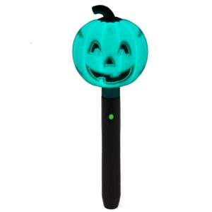 teal pumpkin halloween flashlight glow torch - light up jack o lantern trick or treat accessory - official teal pumpkin project gear, let people know your house is allergy freindly! non-candy treat