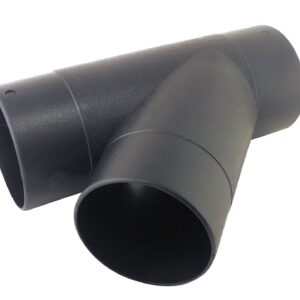 4 Inch 3 Way Y Connector with 3-15/16 Inch OD and 3-11/16 Inch ID Openings ABS Plastic for Dust Collector Systems 73453