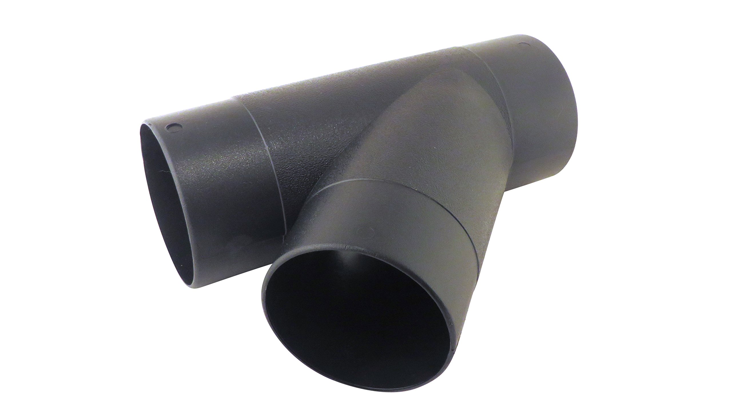 4 Inch 3 Way Y Connector with 3-15/16 Inch OD and 3-11/16 Inch ID Openings ABS Plastic for Dust Collector Systems 73453