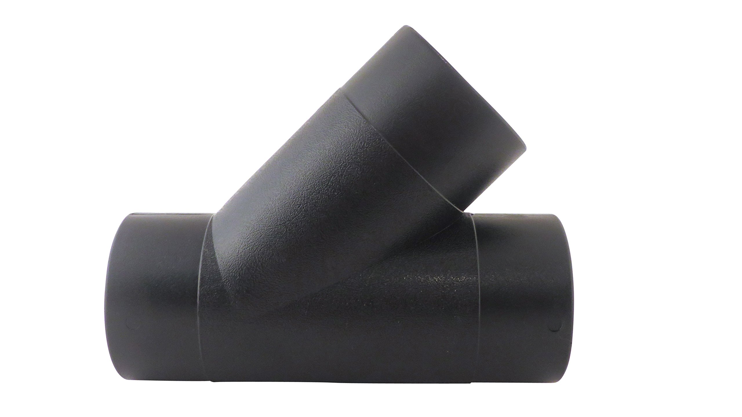 4 Inch 3 Way Y Connector with 3-15/16 Inch OD and 3-11/16 Inch ID Openings ABS Plastic for Dust Collector Systems 73453