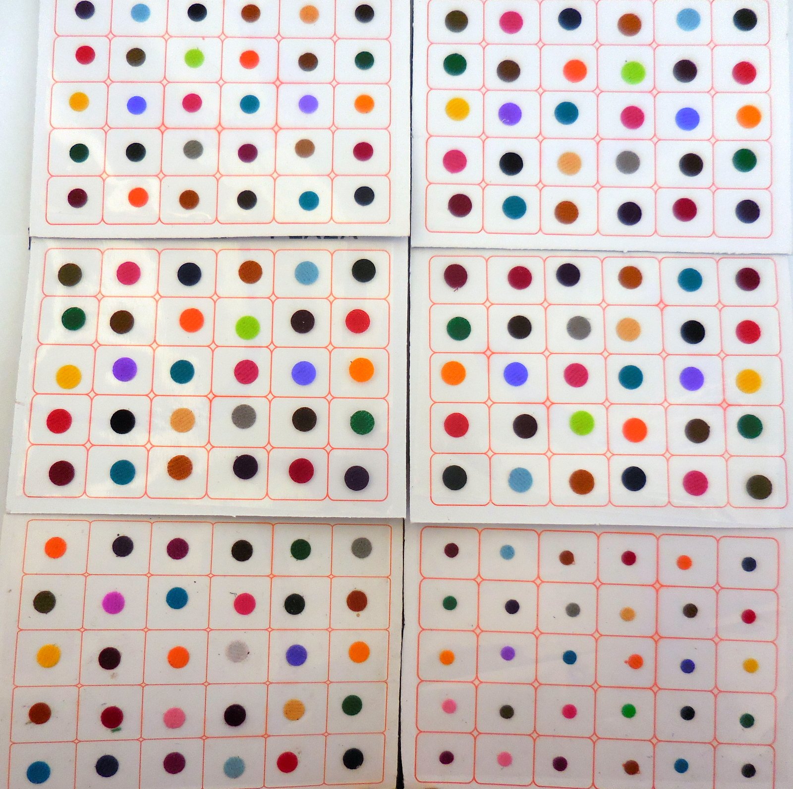 720 X Count Bindi dots Multi size multicolor Bindi Round Bindi Polka dots daily use bindi stickers (Multicolored)