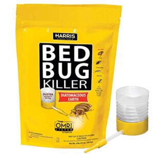 harris bed bug killer, diatomaceous earth (4lb with duster included inside the bag)