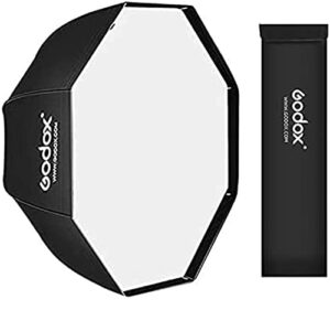 godox portable 120cm/47.2" umbrella octagon softbox reflector with carrying bag for studio photo flash speedlight
