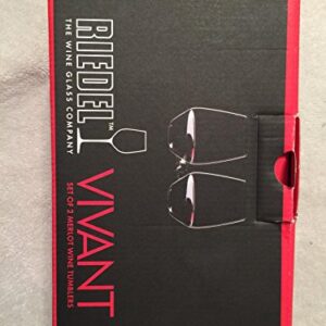 Riedel Vivant Set of Two Merlot Wine Tumblers