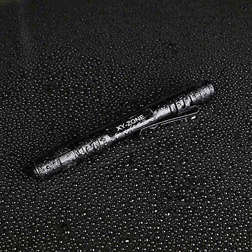 XY Zone 5PCS Led Pen Flashlight 1000 Lumens Lamp Clip Mini Black 507 Pocket Penlight Flashlight Torch Powered by 2 AAA Battery(Battery Not Included)